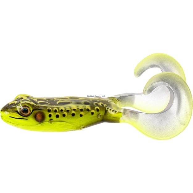 Picture of Livetarget Freestyle Frog Topwater Fire Tip Chartreuse 4"