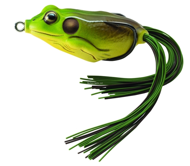 Picture of Livetarget Frog Hollow Body Topwater Lure, 1 3/4", #1 Hook, 1/4 Oz, Green/Brown, Floating