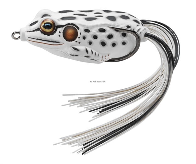Picture of Livetarget Frog Hollow Body Topwater Lure, 2 1/4", 1/0 Hook, 5/8 Oz, Albino/White, Floating