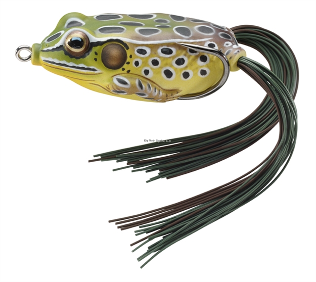 Picture of Livetarget Frog Hollow Body Topwater Lure, 2 1/4", 1/0 Hook, 5/8 Oz, Emerald/Brown, Floating