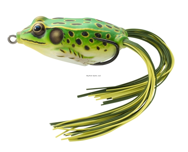 Picture of Livetarget Frog Hollow Body Topwater Lure, 2 1/4", 1/0 Hook, 5/8 Oz, Floro Green/Yellow, Floating