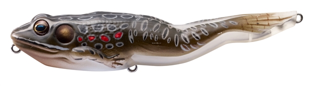 Picture of Livetarget Frog Surface Walking Bait, 4 1/8", #4 Hooks, 5/8 Oz, Brown/Black, Floating