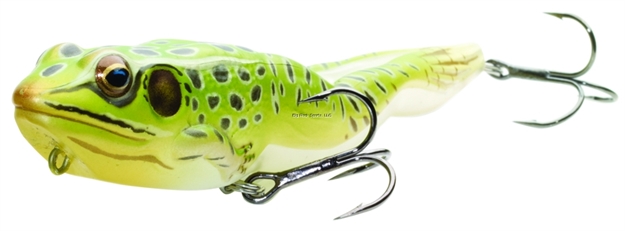 Picture of Livetarget Frog Surface Walking Bait, 4 1/8", #4 Hooks, 5/8 Oz, Green/Yellow, Floating