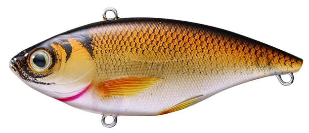 Picture of Livetarget Golden Shiner Lipless Rattlebait, 2 7/8", #6 Hook, 1/2 Oz, Silver/Bronze, Sinking