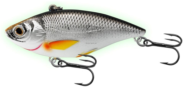 Picture of Livetarget Golden Shiner Lipless Rattlebait, 2", 1/4Oz, Glow/ Black