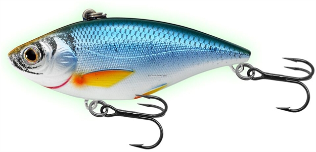 Picture of Livetarget Golden Shiner Lipless Rattlebait, 2", 1/4Oz, Glow/ Blue