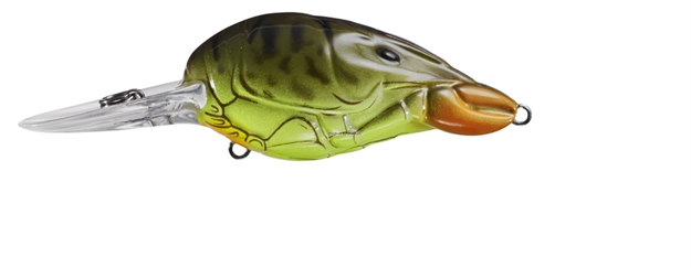 Picture of Livetarget Hunt-For-Center (Hfc) Crawfish Crankbait, 2", #6 Hooks, 3/8 OZ , Chartreuse Root Beer, Floating