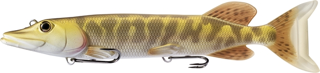 Picture of Livetarget Juvenile Pike - Swimbait (Oscillator Tail), 8 IN 3 1/8 Oz, Matte/Gold
