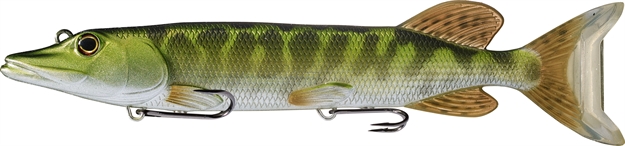 Picture of Livetarget Juvenile Pike - Swimbait (Oscillator Tail), 8 IN 3 1/8 Oz, Metallic/Green