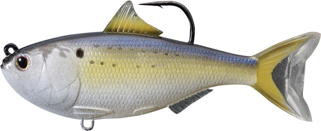 Picture of Livetarget Menhaden Swimbait, 4 1/2", 6/0 Hook, 3/4 Oz, Natural, Medium Slow Sinking