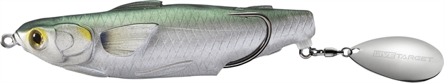 Picture of Livetarget Mullet Hollow Body Commotion 4In 3/4 Oz, Silver