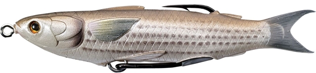 Picture of Livetarget Mullet Hollow Body Topwater Lure, 5 1/3", 8/0 SW Hooks, 5/8 Oz, Natural/Brown, Floating