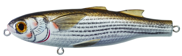 Picture of Livetarget Mullet Topwater Walking Bait, 4 3/4", 1 3/16 Oz, #1 Hooks, Natural & Matte, Floating