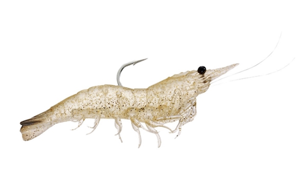 Picture of Livetarget Rigged Shrimp Soft Bait W/Rattle, 3", 1/4 Oz, Glass, Sinking, 4/Pack