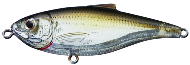 Picture of Livetarget Scaled Sardine Twitchbait, 0-1', 3 1/2", 11/16 Oz, Ghost & Amber, Suspending