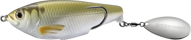 Picture of Livetarget Shad Hollow Body Commotion 2 1/2", 1/2Oz, Metallic Moss