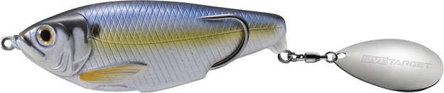 Picture of Livetarget Shad Hollow Body Commotion 2 1/2", 1/2Oz, Pearl Blue Shad