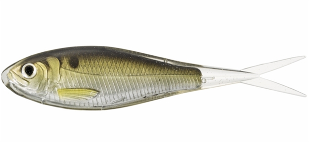Picture of Livetarget Skip Shad Soft Jerk Bait, 4 1/4", 5/8 Oz, Silver/Brown, 4 Per Pkg