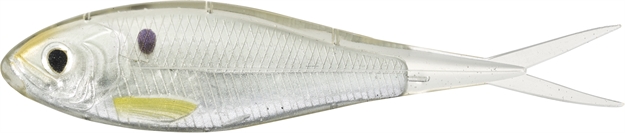 Picture of Livetarget Skip Shad Soft Jerk Bait, 4 1/4", 5/8 Oz, Silver/Pearl, 4 Per Pkg