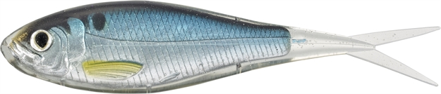 Picture of Livetarget Skip Shad Soft Jerk Bait, 5 1/4", 3/4 Oz, Silver/Blue, 3 Per Pkg