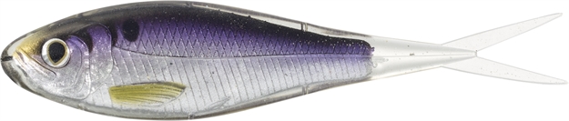Picture of Livetarget Skip Shad Soft Jerk Bait, 5-1/4", 3/4 Oz, Silver/Purple, 3 Per Pkg