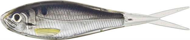 Picture of Livetarget Skip Shad Soft Jerk Bait, 5 1/4", 3/4 Oz, Silver/Smoke, 3 Per Pkg