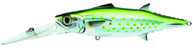 Picture of Livetarget Spanish Mackerel Trolling Bait, 4 1/4", 1 Oz, Silver & Green, Floating