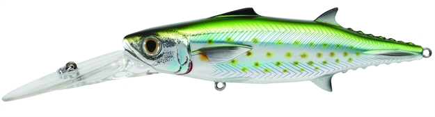 Picture of Livetarget Spanish Mackerel Trolling Bait, 6", 3 Oz, Silver & Green, Floating