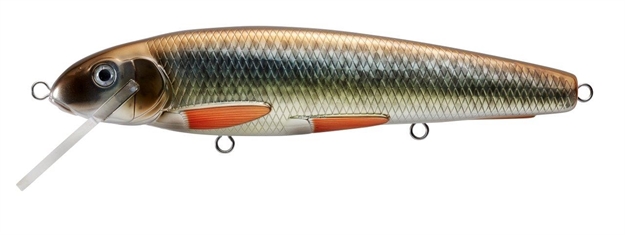 Picture of Livetarget Sucker Shallow Dive Stickbait, 3'-5', 8 1/4", 3/0 Hooks, 3 Oz, Redhorse Metallic/Olive, Floating