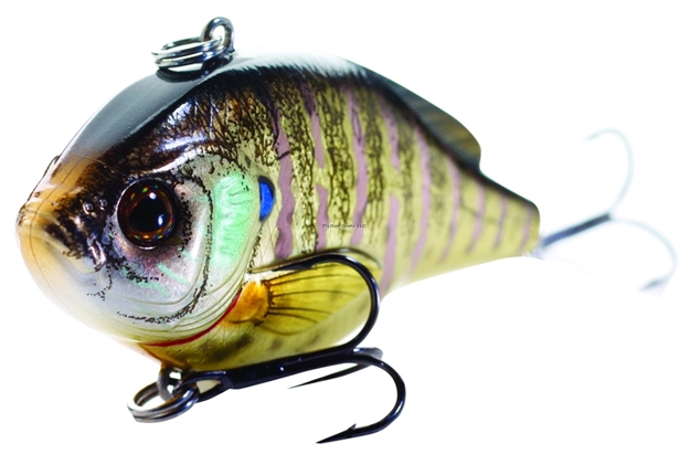 Picture of Livetarget Sunfish Bluegill Medium Sink Lipless Rattlebait, 2 3/16", #6 #8 Hooks, 1/4 Oz, Metallic/Gloss, Sinking