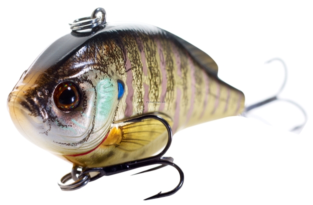 Picture of Livetarget Sunfish Bluegill Medium Sink Lipless Rattlebait, 2 9/16", #4 Hooks, 1/2 Oz, Metallic/Gloss, Sinking