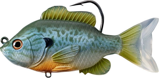 Picture of Livetarget Sunfish Swimbait, 4 3/8", 8/0 Hook, 7/8 Oz, Natural/Blue Pumpkinseed, Medium Slow Sinking