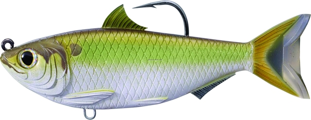 Picture of Livetarget Threadfin Shad Swimbait, 3 1/2", 4/0 Hook, 1/2 Oz, Violet/Blue, Medium Slow Sinking