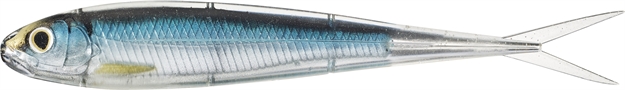 Picture of Livetarget Twitch Minnow Soft Jerk Bait, 3 3/4", 3/16 Oz, Silver/ Blue, 4 Per Pkg