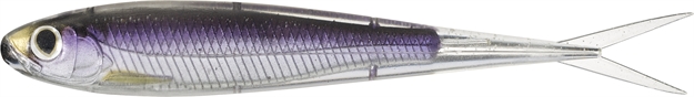 Picture of Livetarget Twitch Minnow Soft Jerk Bait, 3 3/4", 3/16 Oz, Silver/ Purple, 4 Per Pkg