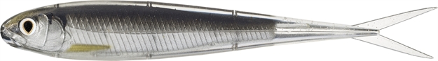 Picture of Livetarget Twitch Minnow Soft Jerk Bait, 5 1/4", 3/8 Oz,Silver/ Smoke,3 Per P[Kg