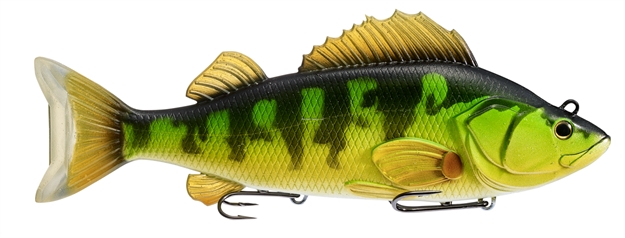 Picture of Livetarget Yellow Perch - Swimbait (Oscillator Tail),  8 In, 4 3/4 Oz,  Yellow/Green