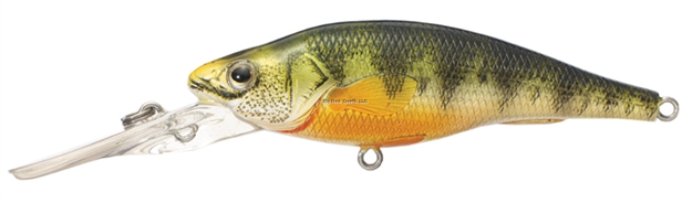 Picture of Livetarget Yellow Perch Deep Dive Crankbait, 6'-8, 2 7/8", #6 Hooks, 3/8 Oz, Florescent/Matte, Floating