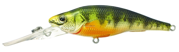 Picture of Livetarget Yellow Perch Deep Dive Crankbait, 6'-8, 2 7/8", #6 Hooks, 3/8 Oz, Natural/Matte, Floating