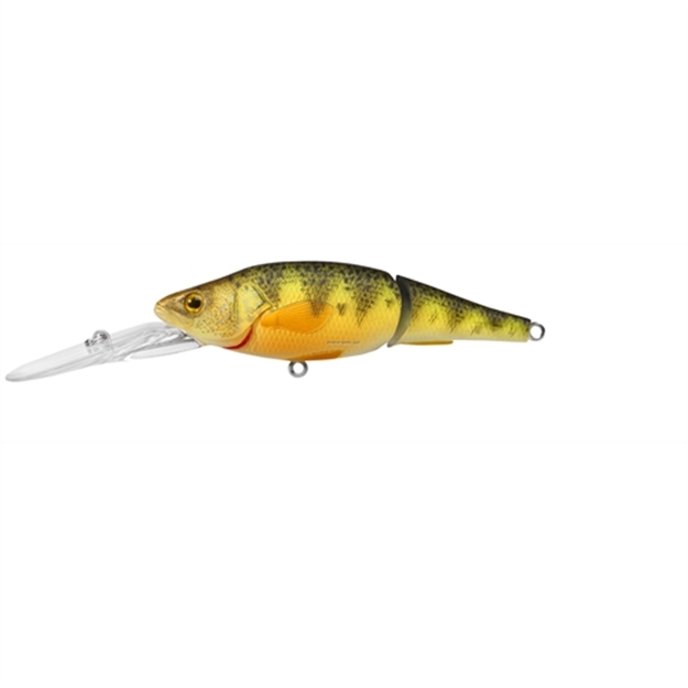 Picture of Livetarget Yellow Perch Deep Dive Jointed Crankbait, 7'-10, 3 5/8", #4 Hooks, 11/16 Oz, Florescent/Matte, Floating