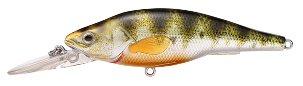 Picture of Livetarget Yellow Perch Shallow Dive Jerkbait, 1'-2', 2 7/8", #6 Hooks, 3/8 Oz, Metallic/Gloss, Suspend