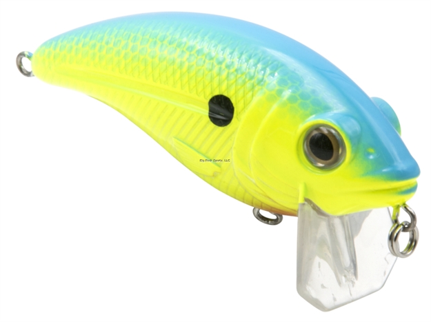 Picture of Livingston Lures Bull Nose Fw, Chartreuse Sunrise Shad, 2.76 In, 0.5679114 Oz, Shallow Diver, Ebs? Sound Technology, #4