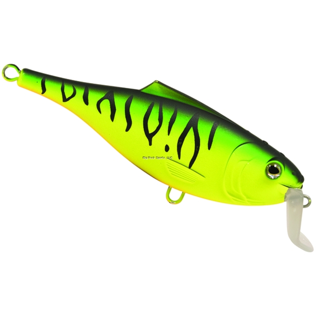 Picture of Livingston Lures Bulldozer Crankbait, Matte Tiger 5.71", 1.6 Oz, 1, TO 4', #1 And 2 Hooks