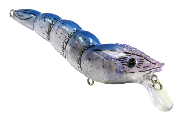 Picture of Livingston Lures Poboy 90 Shrimp, Coastal Blue Shrimp, 3.54", 0.5 Oz, 0-2', #4+4F Hooks