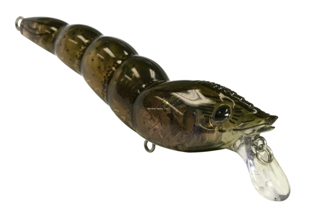 Picture of Livingston Lures Poboy 90 Shrimp, Gold Shrimp, 3.54", 0.5 Oz, 0-2', #4+4F Hooks