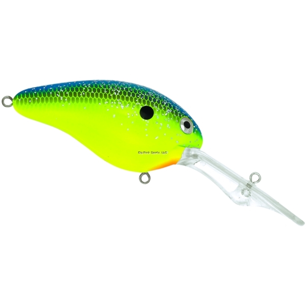 Picture of Livingston Lures Pro Series Dive Master 20 Crankbait, Chartreuse Sunrise Shad, 3", 1 Oz, 20Ft, #2 Hooks