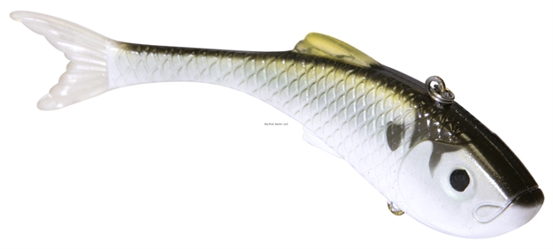 Picture of Livingston Lures Slingshot, Green Back Bronze, 5.4 In, 1.1 Oz, Soft Plastic Swimbait, Ebs? Sound Technology, #4