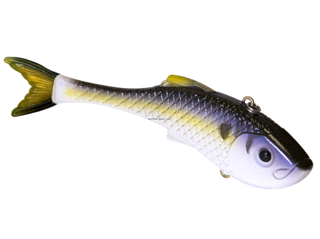 Picture of Livingston Lures Slingshot, Green Tail, 5.4 In, 1.1 Oz, Soft Plastic Swimbait, Ebs? Sound Technology, #4