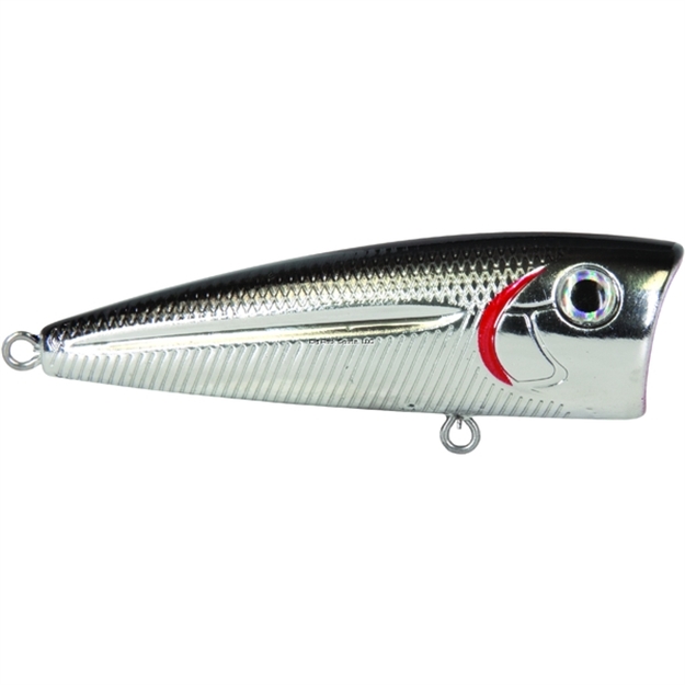 Picture of Livingston Lures Team Livingston Walk N Pop 67-1 Topwater Popper, Black Back Chrome Shad, 2.6", 0.4 Oz, Topwater, #1 And 2 Hooks,Ebs Multitouch