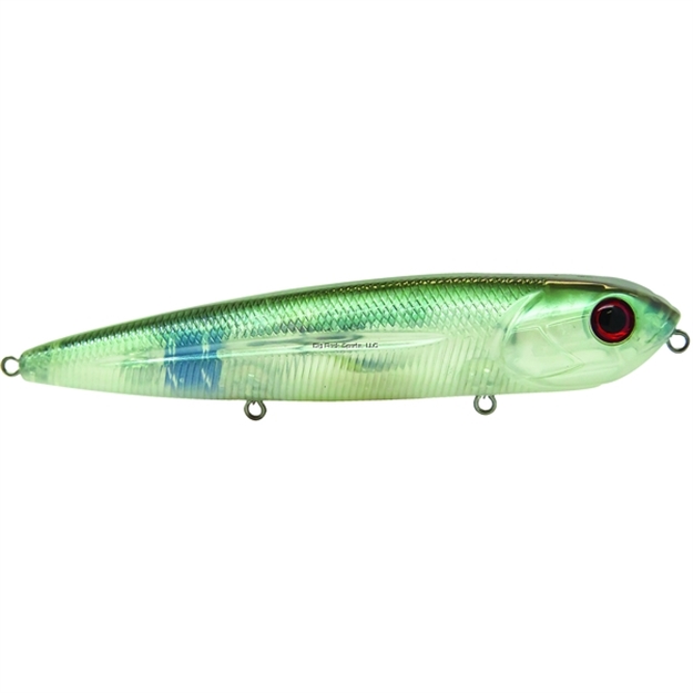 Picture of Livingston Lures Team Livingston Walking Boss Top Water, Green Ghost Shiner, 4.625", 0.6875 Oz, Floating, #2 Hooks,Ebs Multitouch
